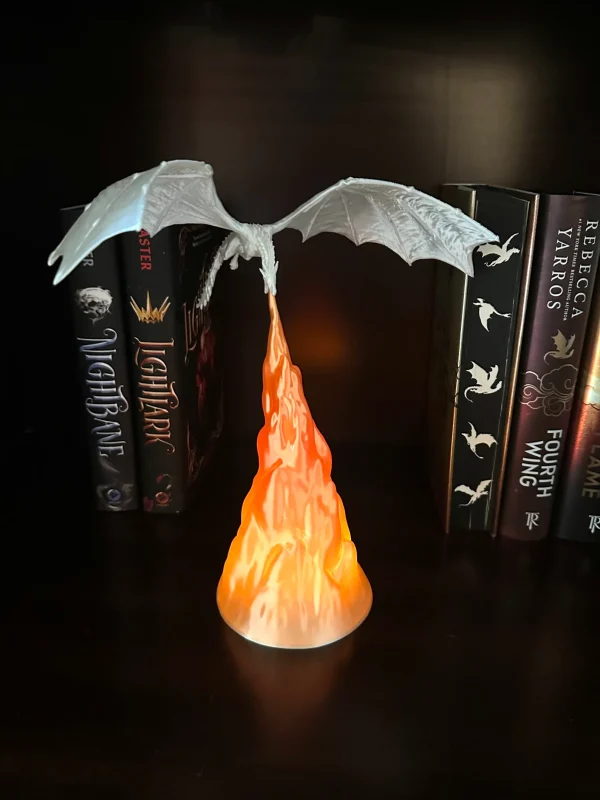 3D Ejderha yangın ışık lamba kitap aksesuar